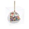 30 Pcs Clear Candy Apple Boxes with Hole Top 4 x 4 x 4 inch for Wedding Baby Shower, Birthday, Easter Favor Supplies Plastic Individual Packaging Cube